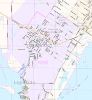 Corpus Christi Regional Area Wall Map