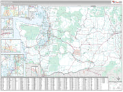 Premium Style Wall Map of Washington by Market Maps