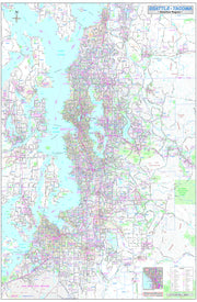 Seattle-Tacoma Regional Area Wall Map