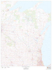 Wisconsin Zip Code Map