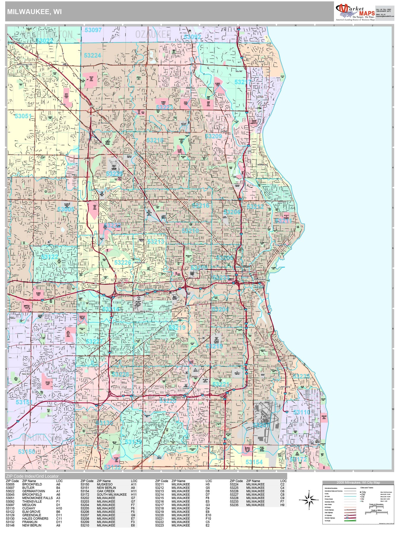 Milwaukee Wi Zip Code Map
