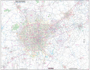 San Antonio Regional Area Major Arterial Wall Map