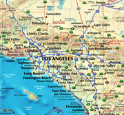 California Decorative Wall Map